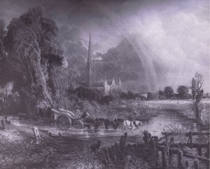 Kathedrale von Salisbury von den Wiesen, Bibbys Jahrbuch