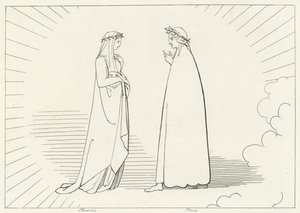 Beatrice und Dante, Paradies, Gesang 7