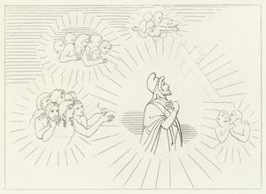 Himmlische Herrlichkeiten, Paradies, Gesang 20 (Stich) von John (after) Flaxman