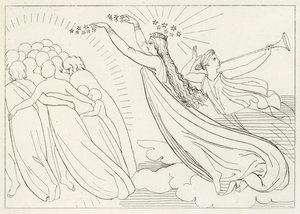 Das aktive Gute, Paradies, Gesang 6 (Gravur) von John (after) Flaxman