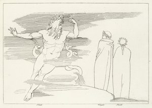 Das Reich des Pluto, Inferno, Gesang 7 (Gravur) von John (after) Flaxman