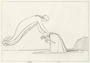 Der Fluss Lethe, Fegefeuer, Gesang 31 von John (after) Flaxman