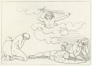 Die Schrecken der Schuld, Paradies, Gesang 22 (Gravur) von John (after) Flaxman