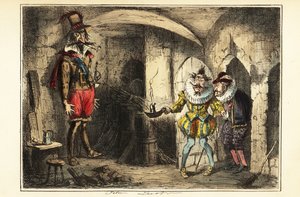 Guy Fawkes, Anführer des Schießpulverkomplotts, im Keller des Parlamentsgebäudes gefangen, 5. November 1604