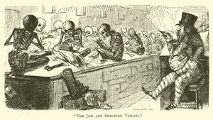 Der Jude und die Skelettschneider von John (after) Leech
