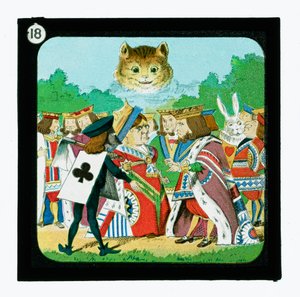 Alice im Wunderland, Farbige Laternenbilder von John (after) Tenniel