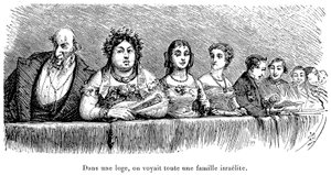 Israelische Familie in einer Theaterloge in Russland von Walter Charles Mills