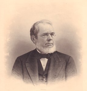 Porträt des amerikanischen Kupferstechers Andrew Varick Stout (1835-1906), Gravur von F E Jones aus ladies
