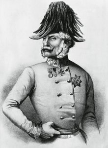 Porträt von Ferencz Gyulai (1798-1868), österreichisch-ungarischer General und Politiker, Gravur von Walter Charles Mills