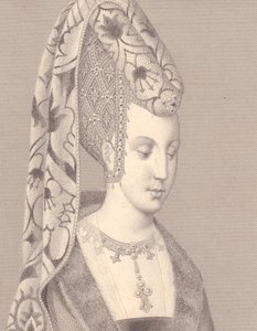 Porträt von Isabelle oder Isabeau von Bayern-Ingolstadt, Königin von Frankreich