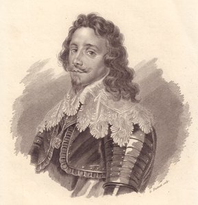 Porträt von Thomas Franz von Savoyen, Prinz von Carignano (1596-1656), Kupferstich von G Fusinati nach einem Gemälde von Van Dick von Walter Charles Mills