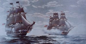 USS Constitution und HMS Java