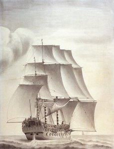 Porträt des englischen Schiffes 