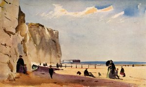 Küstenszene, Normandie, ca. 1860, 1934
