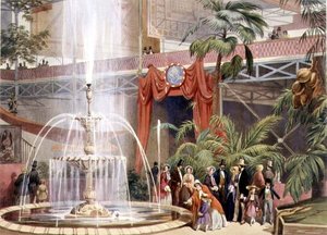 Crystal Palace, Blick in das Nordtransept von John Absolon