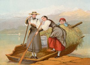 Heimkehr aus den Bergen, Schweiz von John Absolon