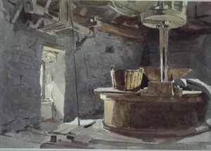 Das Obergeschoss der Windmühle auf dem Schlachtfeld von Crecy von John Absolon