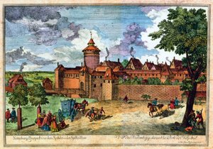 Krankenhaustor, Nürnberg, Deutschland, 17. oder 18. Jahrhundert von John Adam