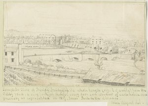 Burton-upon-Trent Brücke und Stadt von John Allport