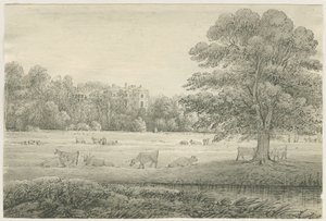 Hagley Hall (4. Mai 1814) von John Allport