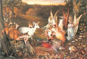 Feen und Hirsche von John Anster Fitzgerald