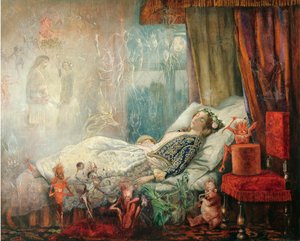Der Traum nach dem Maskenball von John Anster Fitzgerald