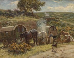 Ein Zigeunerlager von John Atkinson