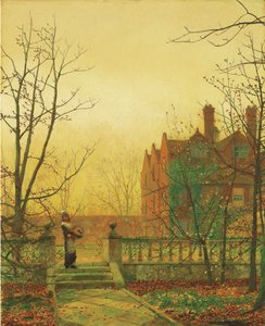 Herbstgold von John Atkinson Grimshaw