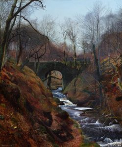 Barden, Ghyll Beck von John Atkinson Grimshaw