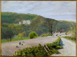 Barden Tower am Fluss Wharfe, Yorkshire von John Atkinson Grimshaw