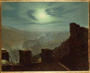 Vollmond hinter Zirruswolke von Roundhay P.
