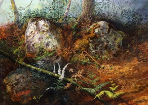 Newlay Wood von John Atkinson Grimshaw