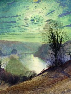 Am Tees, nahe Barnard Castle, ca. 1868 von John Atkinson Grimshaw