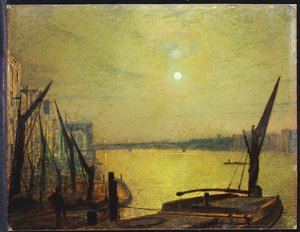 Southwark-Brücke von Blackfriars bei Nacht, 1881 von John Atkinson Grimshaw