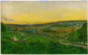 Blick von Woodhouse Ridge von John Atkinson Grimshaw