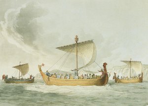 Schiffe von Wilhelm dem Eroberer von John Augustus (after) Atkinson