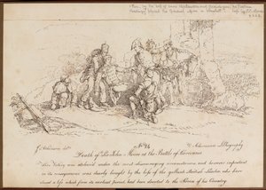 ?Tod von Sir John Moore in der Schlacht von Corunna?, 16. Januar 1809 von John Augustus Atkinson