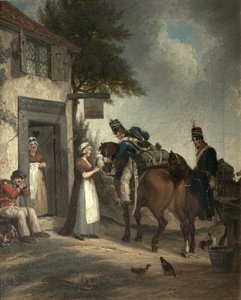 Soldaten erfrischen sich, ca. 1805 von John Augustus Atkinson