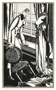 Illustration für Don Juan von Lord Byron: Don Jose und seine Dame stritten sich, warum? von John Austen