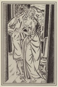 Illustration für Moll Flanders von Daniel Defoe von John Austen