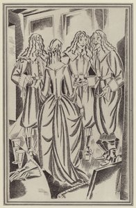 Illustration für Moll Flanders von Daniel Defoe von John Austen