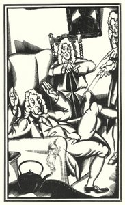 Illustration für Tristram Shandy von Laurence Sterne von John Austen