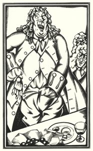 Illustration für Tristram Shandy von Laurence Sterne von John Austen