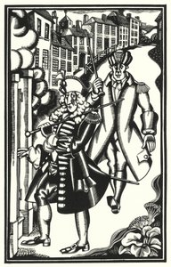 Illustration für Tristram Shandy von Laurence Sterne von John Austen