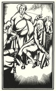 Illustration für Tristram Shandy von Laurence Sterne von John Austen