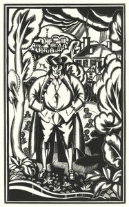 Illustration für Tristram Shandy von Laurence Sterne von John Austen