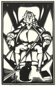 Illustration für Tristram Shandy von Laurence Sterne von John Austen