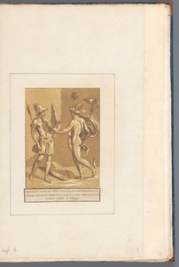 Merkur gibt Minerva eine Panflöte