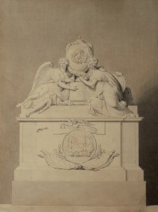 Entwurf für das Denkmal für Kapitäne Harvey und Hutt in der Westminster Abbey, um 1804