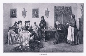 Katechismus, aus The Magazine of Art 1893, Cassell and Company von John Bagnold Burgess